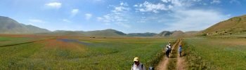 copertina fioritura trekking 25 km a castelluccio di norcia piangrande